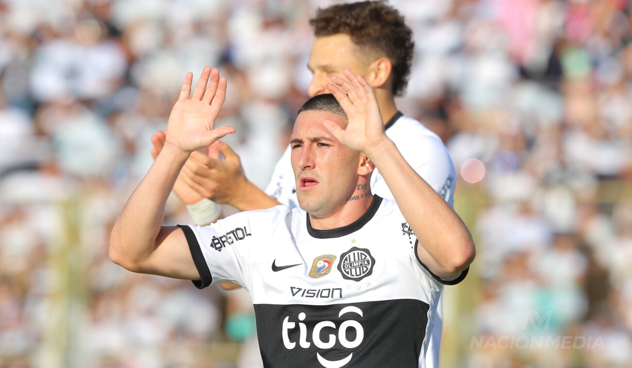 Facundo Zabala anotó su primer gol con la camiseta de Olimpia