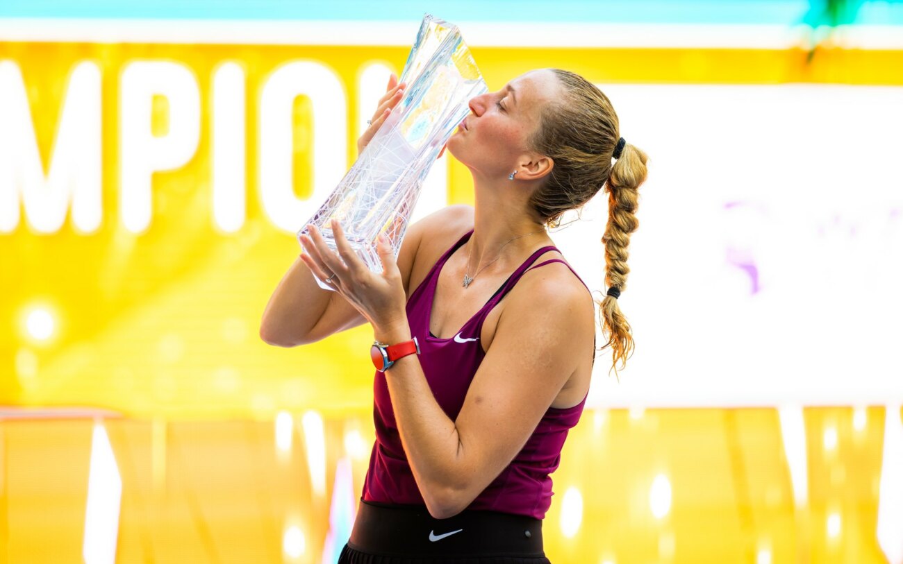 La checa Kvitova resurge en el WTA 1000 de Miami y frustra el doblete de Rybakina