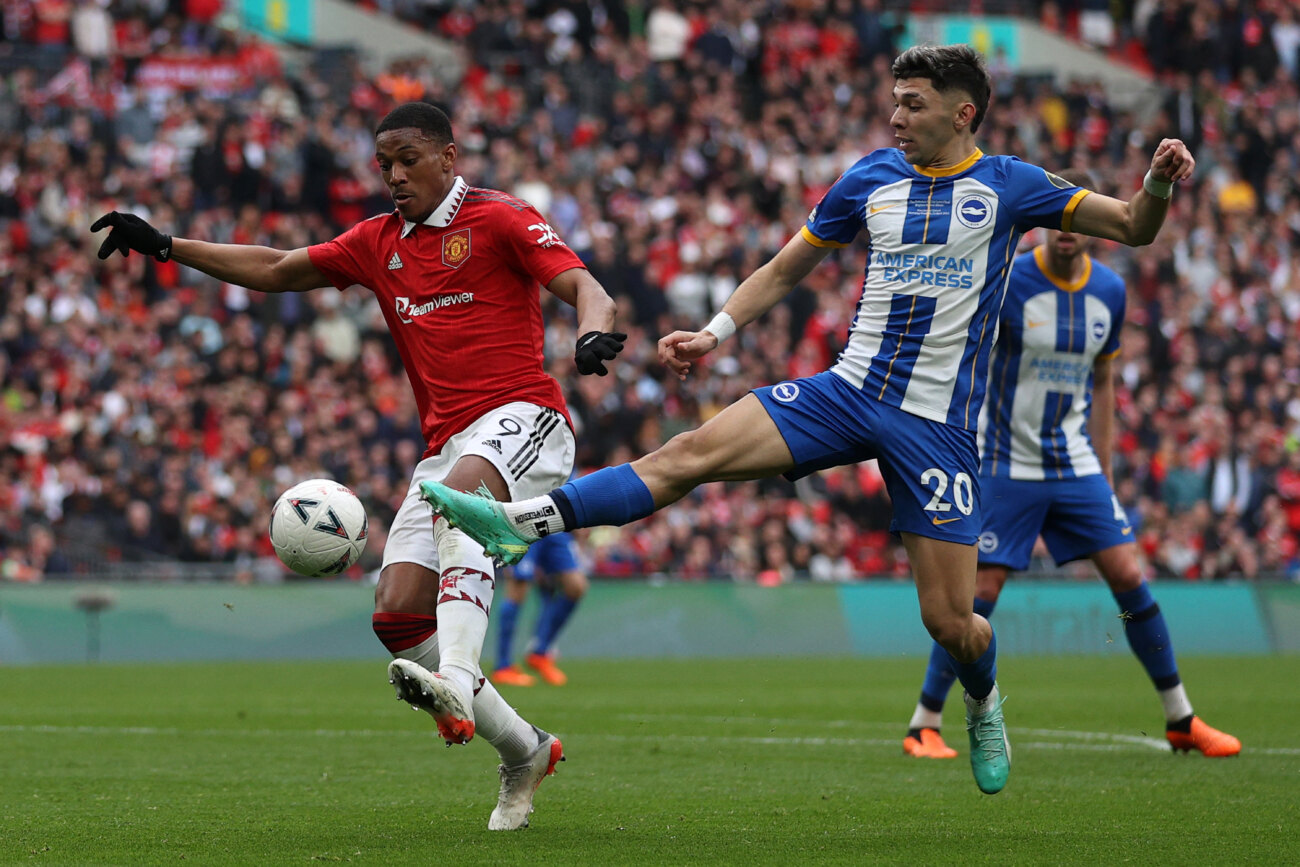 Con Julio Enciso de titular, el Brighton cayó ante Manchester United en la FA Cup