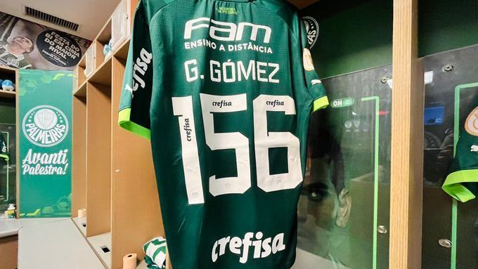 ¿Por qué Gustavo Gómez utilizó la numeración 156 en Palmeiras?