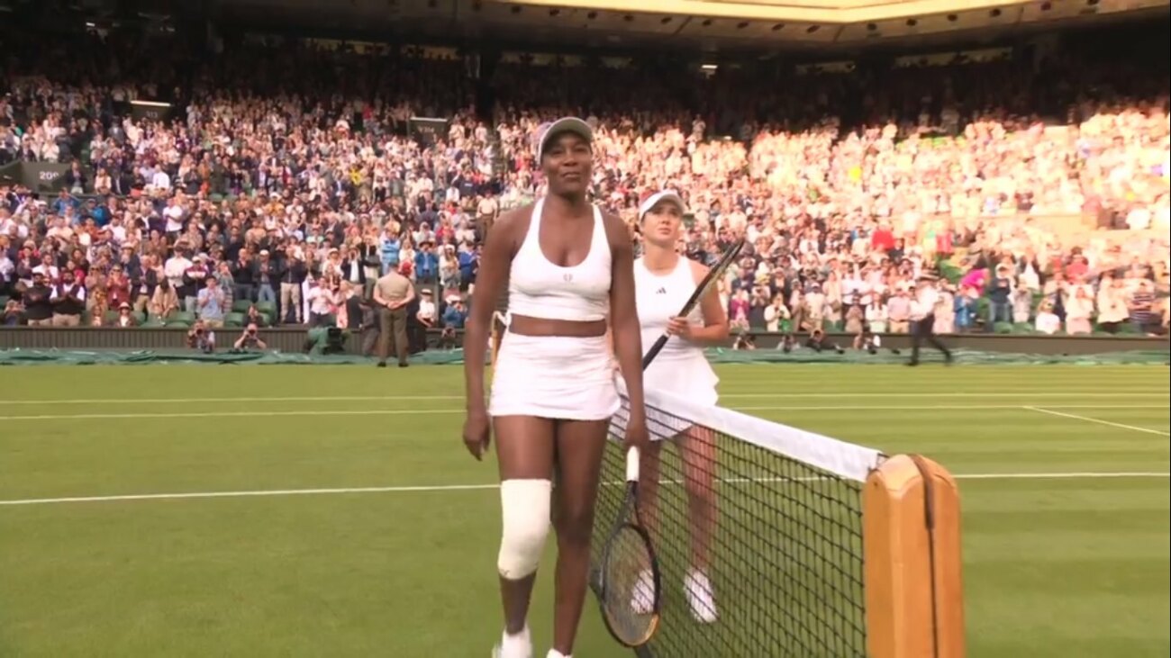 Venus Williams cae ante Elina Svitolina y se despide de Wimbledon 
