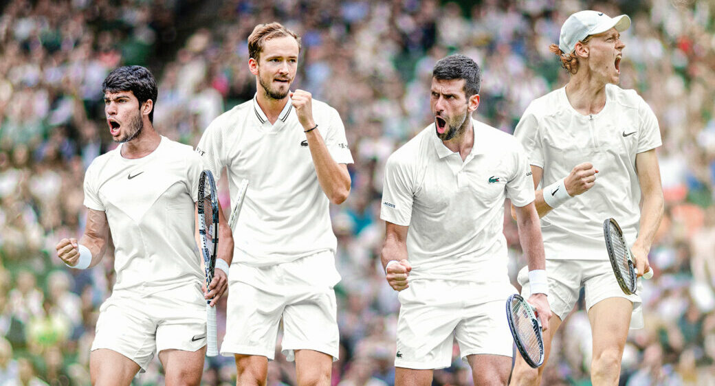 Djokovic se reencuentra con Sinner, Alcaraz compite con Medvedev por la final de Wimbledon