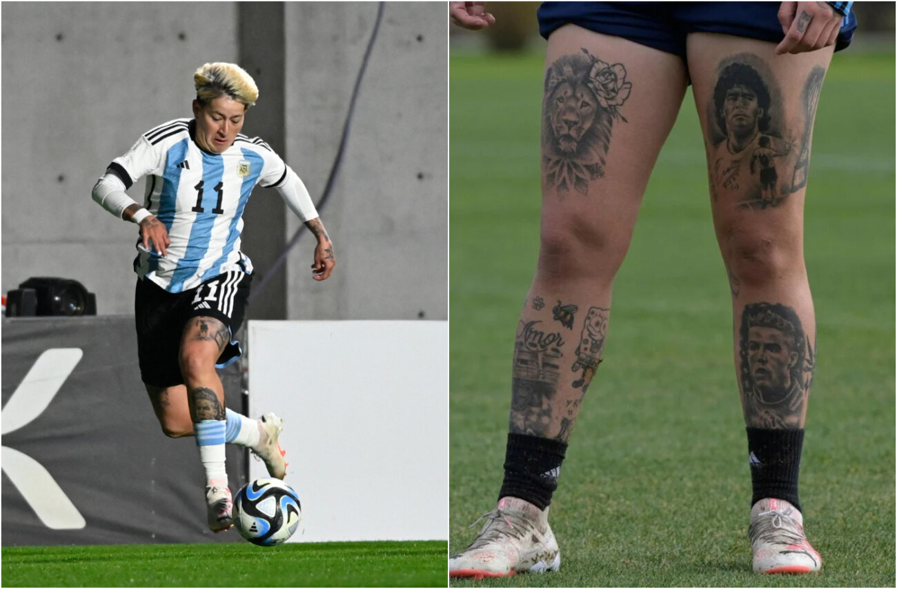 Versus / Jugadora argentina fue duramente criticada por tener tatuaje de Cristiano Ronaldo