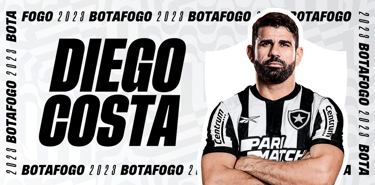 El delantero Diego Costa es refuerzo del Botafogo y será compañero de "Segovinha"