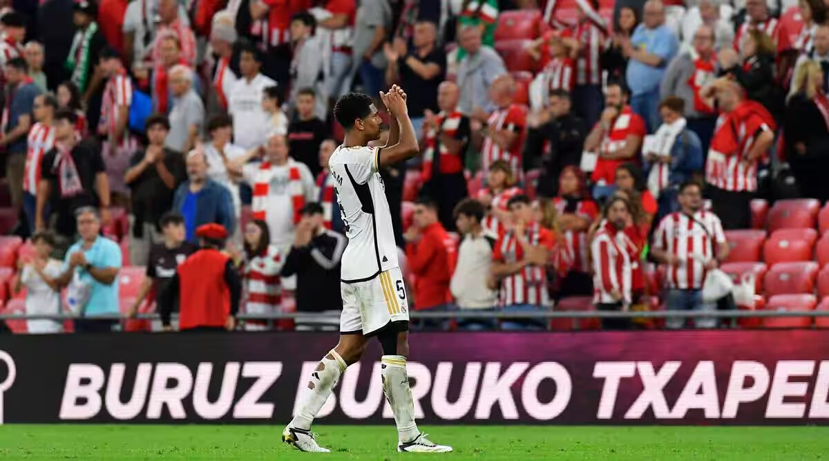 Jude Bellingham y el gesto que aplaudió la hinchada del Atlético de Madrid