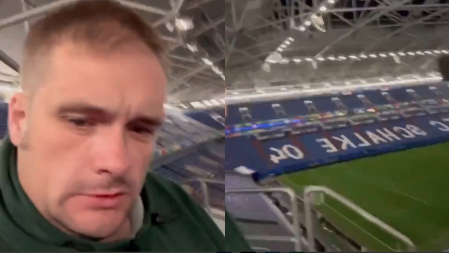 ¡Insólito! Hincha se queda dormido en el estadio tras Inglaterra-Serbia