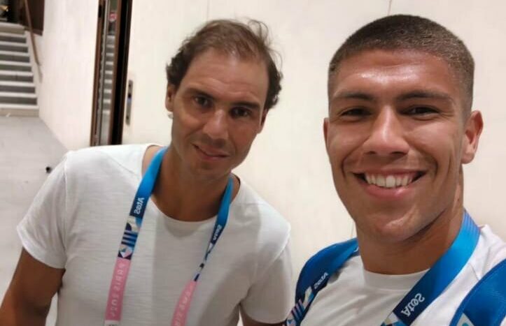 Sueño cumplido: Ronaldo Dejesús se rinde ante el legendario Rafael Nadal