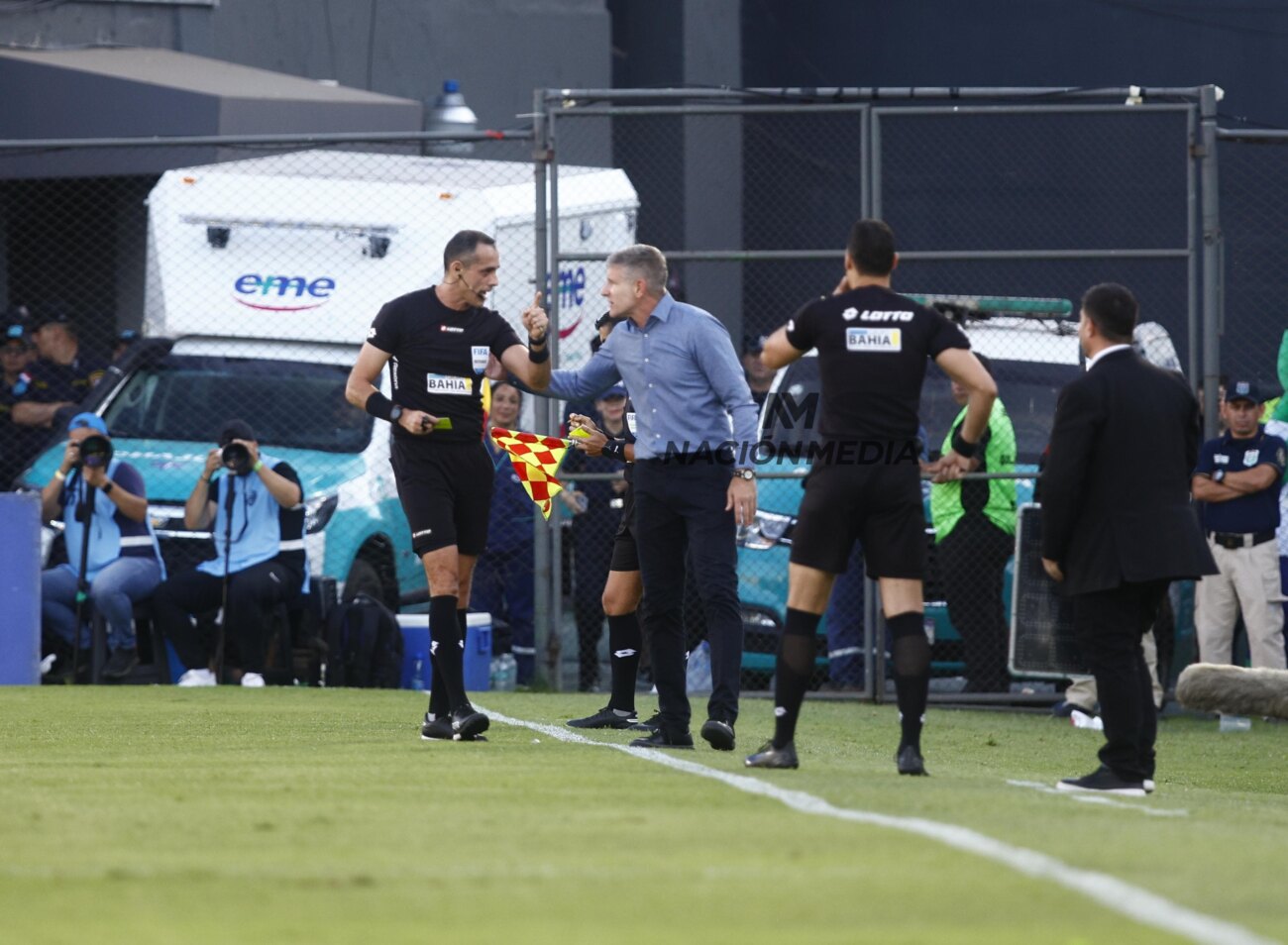 En Olimpia no terminaron muy conformes con el arbitraje de Juan Gabriel Benítez