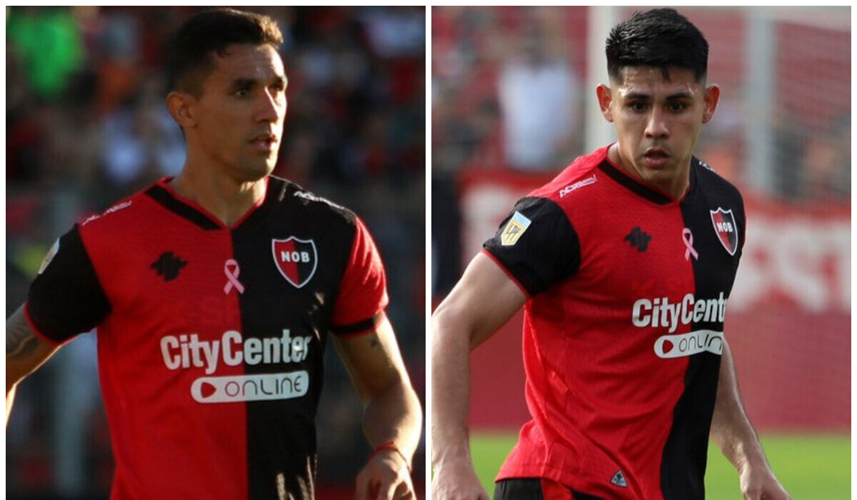 Hinchas de Newell's tiran "mala vibra" a los albirrojos Saúl Salcedo y Gustavo Velázquez