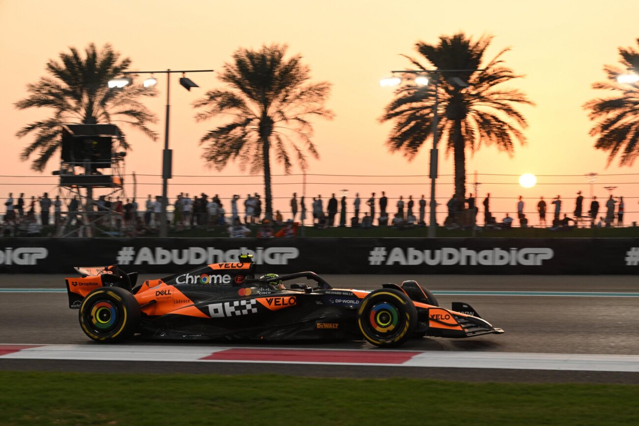 Lando Norris marcó el tiempo más rápido del viernes en Abu Dhabi