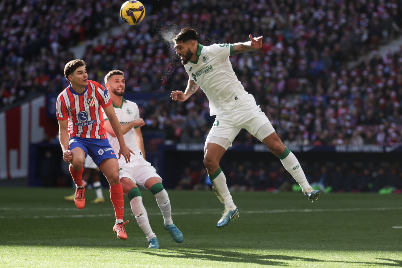 Con Alderete como titular, Getafe vende cara la derrota ante Atlético de Madrid