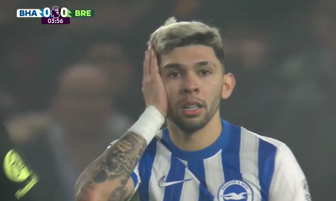 Julio Enciso tuvo un activo partido, pero el Brighton extiende su racha sin victorias en la Premier