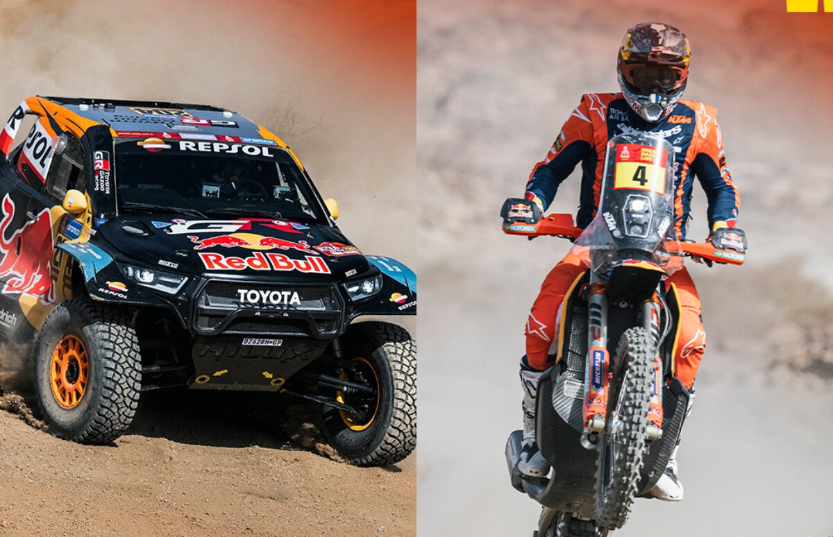 Quintero y Sanders ganan primera etapa en Rally Dakar con favoritos a medio gas