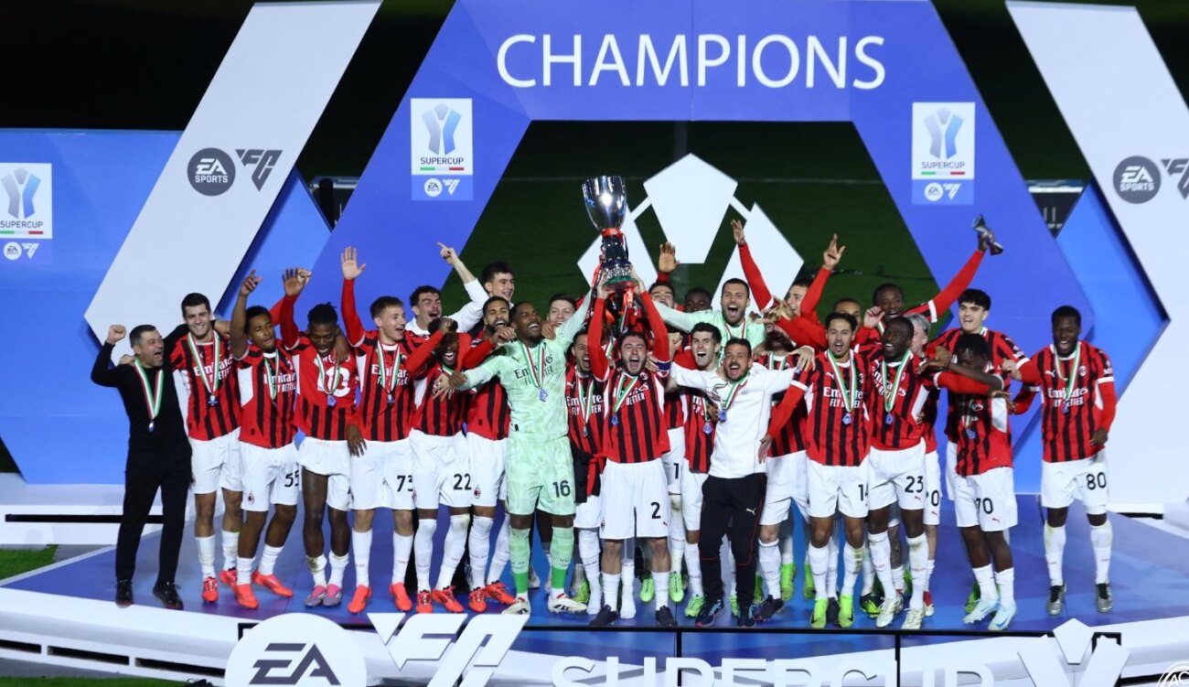 ¡Partidazo! Milan concreta gran remontada contra el Inter y se queda con la Supercopa