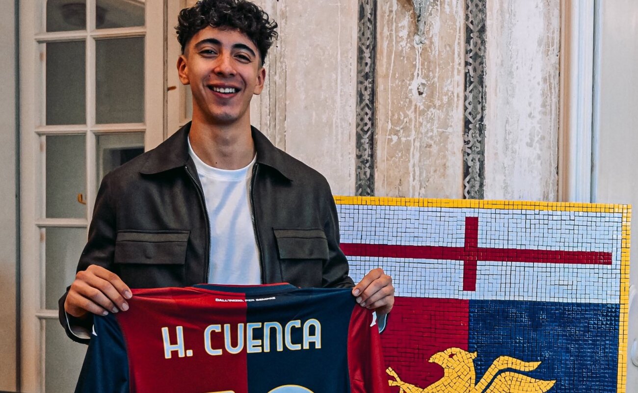 "Cuenca está aquí": El Genoa oficializó la llegada de Hugo Cuenca