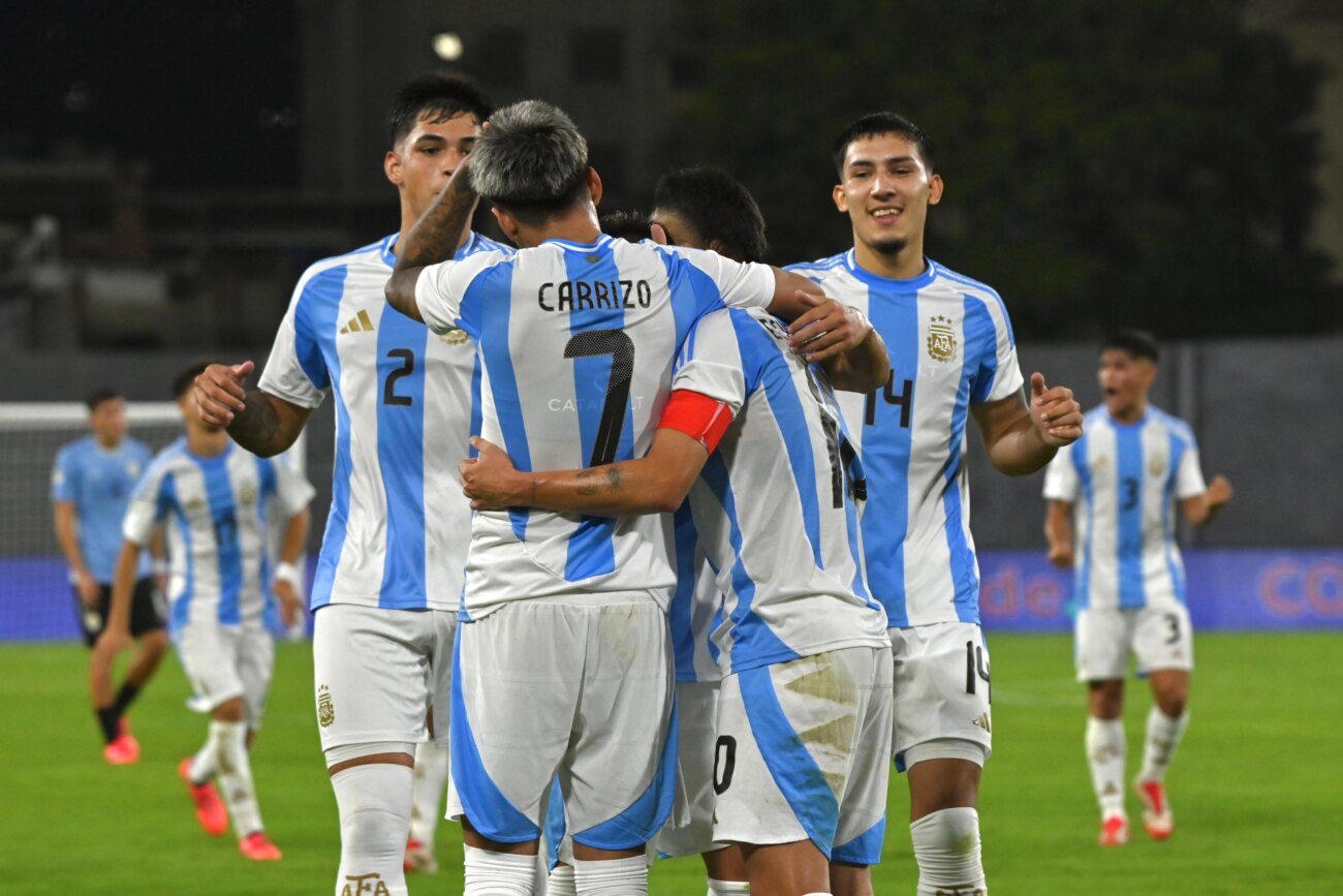 En un partidazo, Argentina vence Uruguay y lidera también el Sudamericano Sub-20