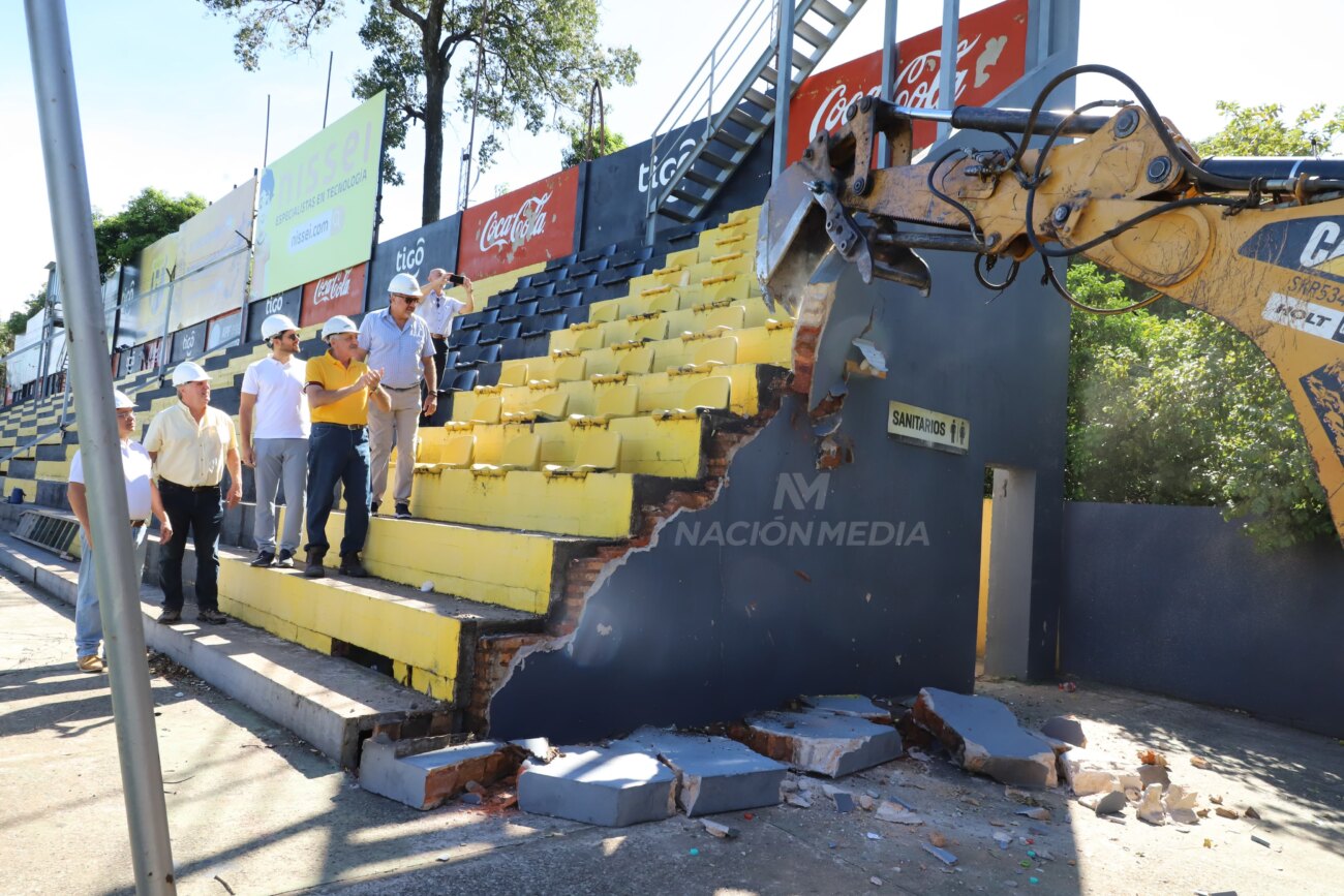 Día histórico: Guaraní inicia la demolición del Rogelio Livieres