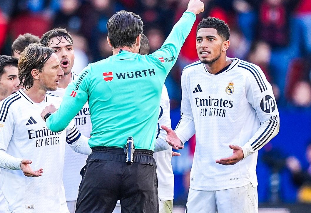 Real Madrid se deja dos puntos ante Osasuna y pierde a Bellingham por roja directa