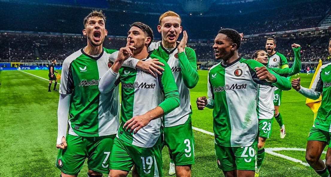 Feyenoord concreta el batacazo en Champions y elimina al Milan