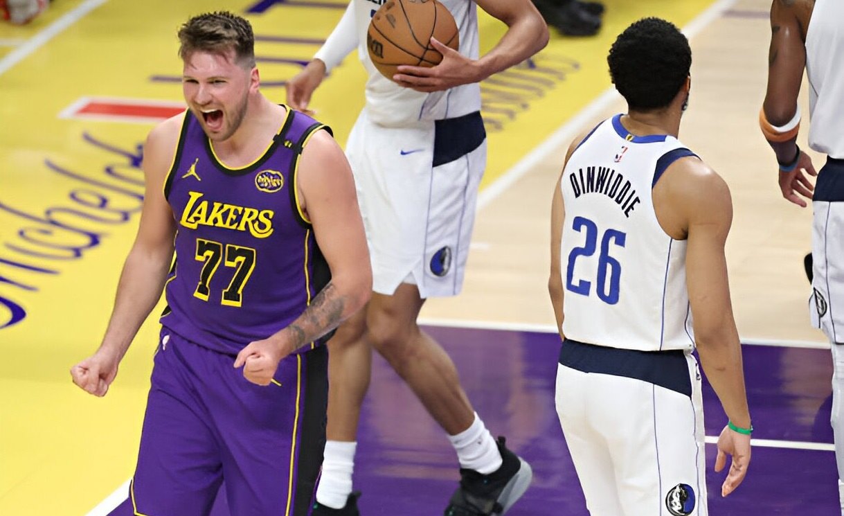 Doncic se venga de Dallas con su primer triple doble con los Lakers