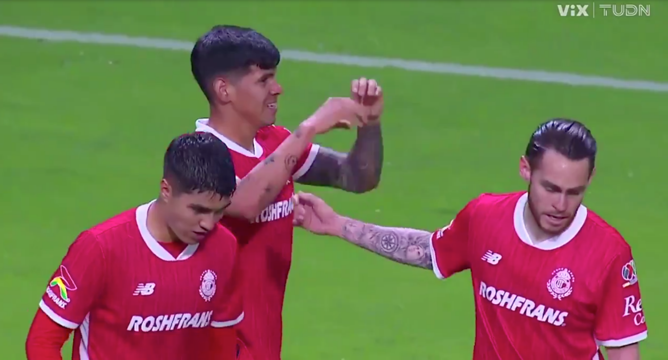 Robert Morales marca en la goleada del Toluca en México