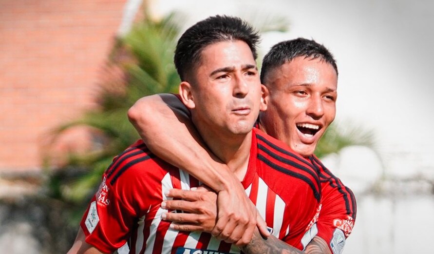 Paiva marca su primer gol en Colombia ante el equipo de Florentín