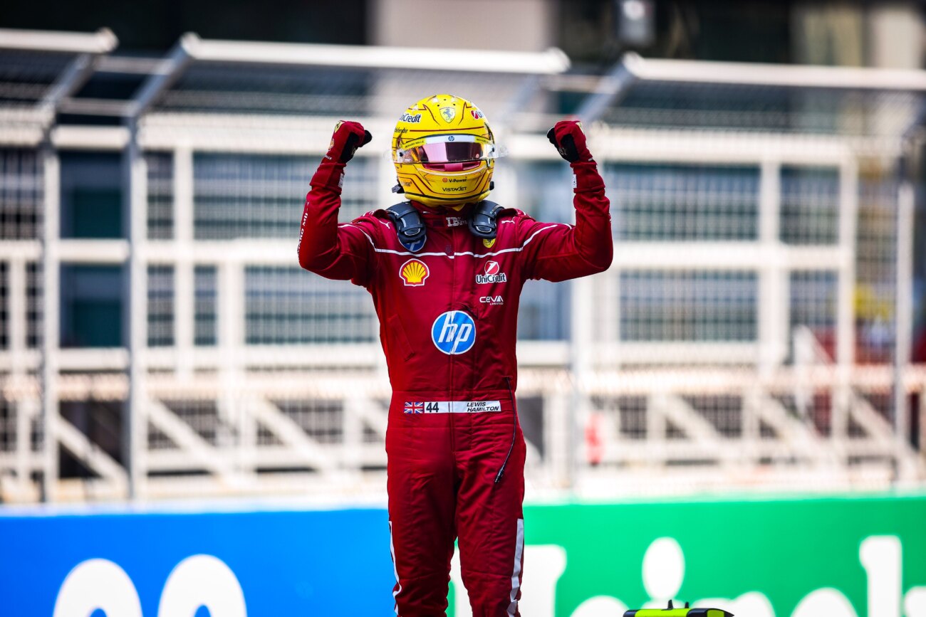 Hamilton alcanza su primera victoria con Ferrari ganando el sprint en China