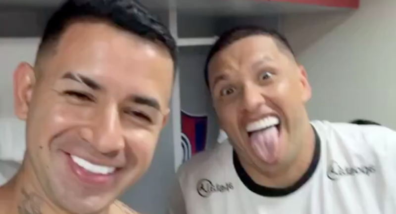 Así festejaron Derlis González y Richard Ortiz un nuevo triunfo en un Superclásico