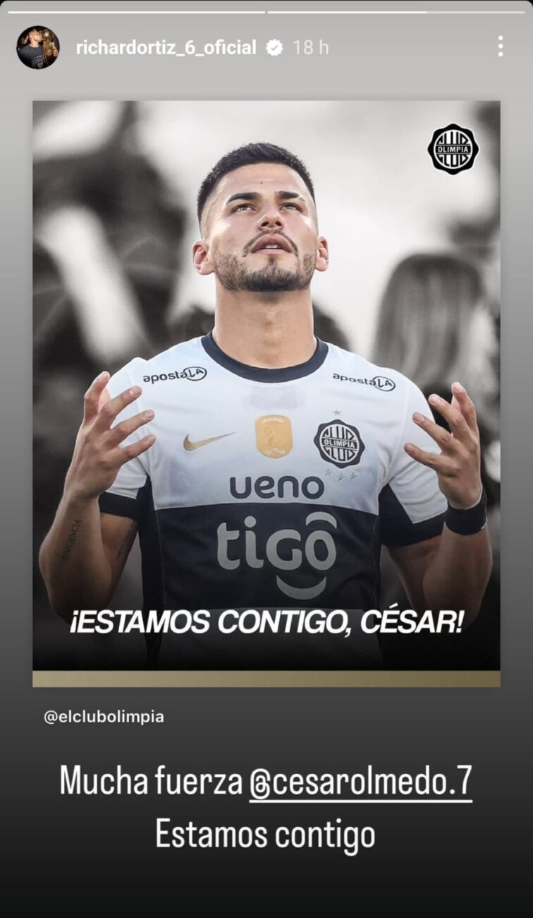 Olimpia perdió por un buen tiempo al lateral derecho César Olmedo, quien sufrió la peor de las lesiones en la rodilla derecha y tendrá que pasar por el quirófano próximamente.El mundo Olimpia le