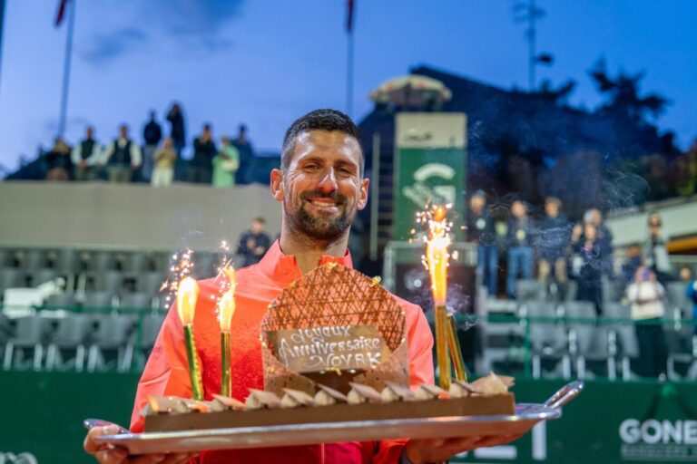 Djokovic celebra su cumpleaños con pase a semifinales en Ginebra