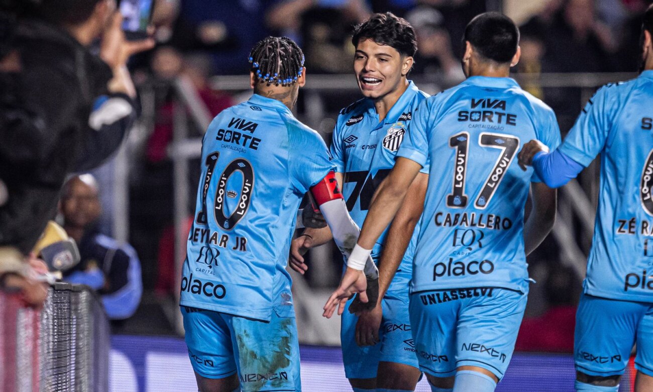 Con Caballero en cancha, el Santos sale de la zona de descenso en Brasil