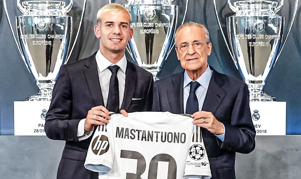 Mastantuono recuerda a Di Stefano en su presentación con el Real Madrid