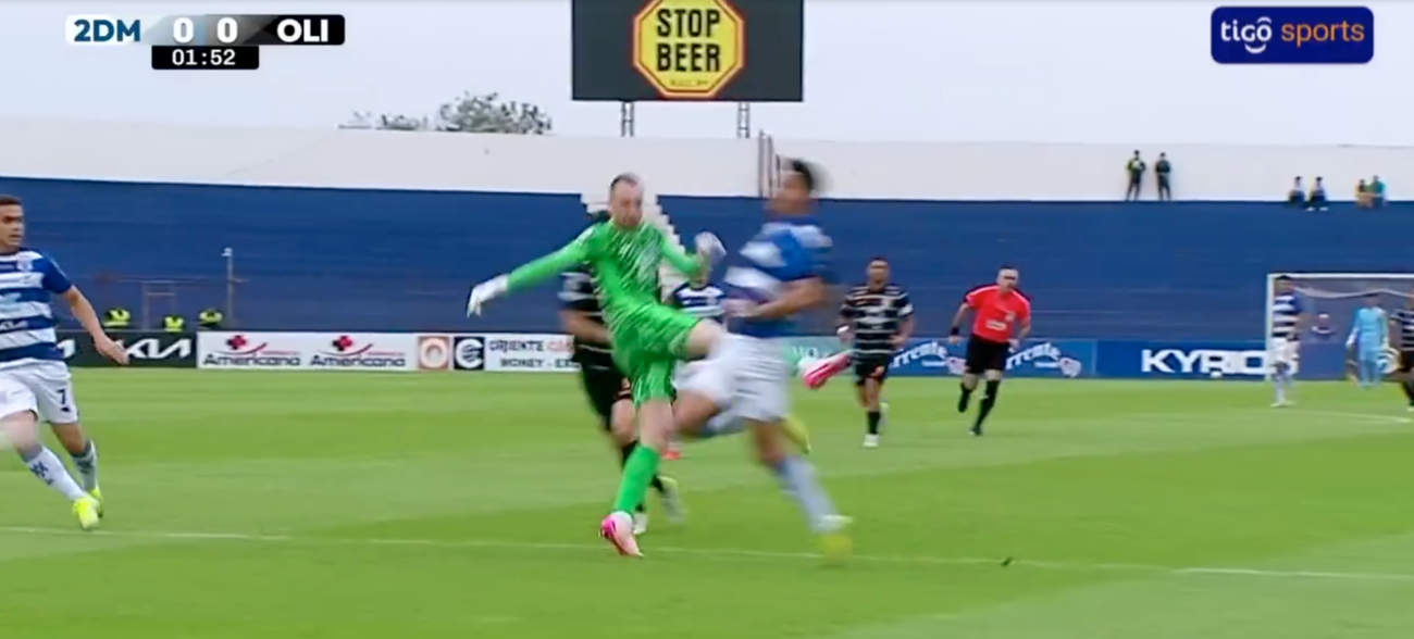 El tremendo blooper de Olimpia en la caída en Pedro Juan Caballero