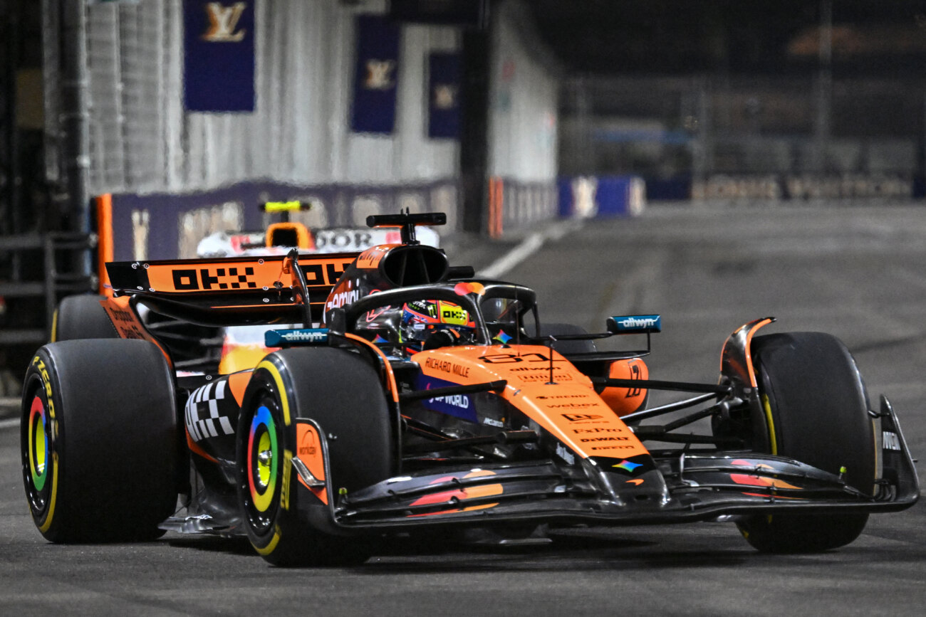 Piastri recupera sensaciones en unos caóticos ensayos del GP de Singapur