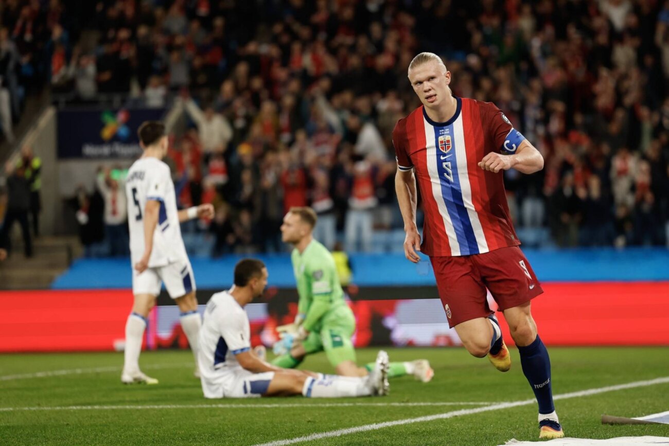 Con Haaland imparable, Noruega aplasta a Israel y se acerca al Mundial