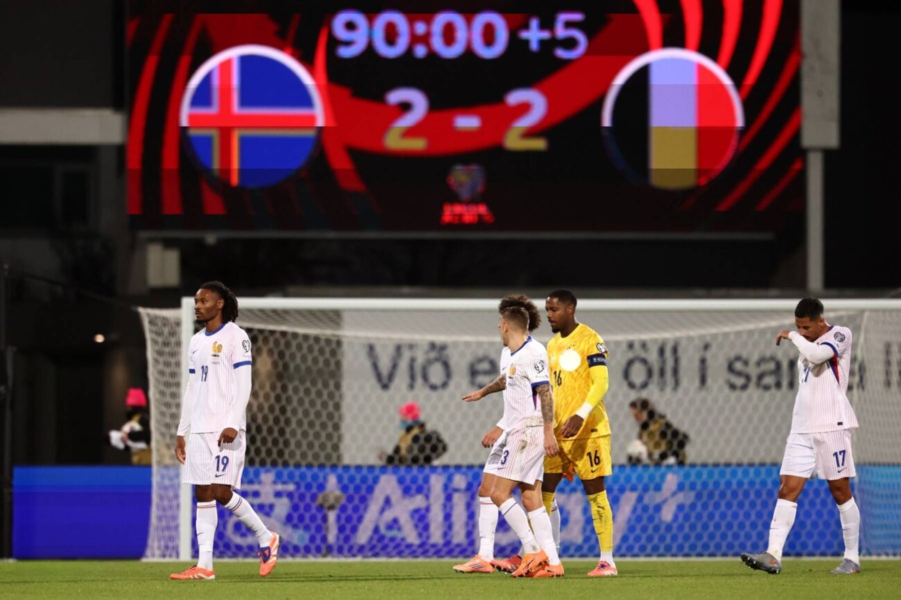 Sin Mbappé, Francia empata en Islandia y debe esperar por su boleto al Mundial