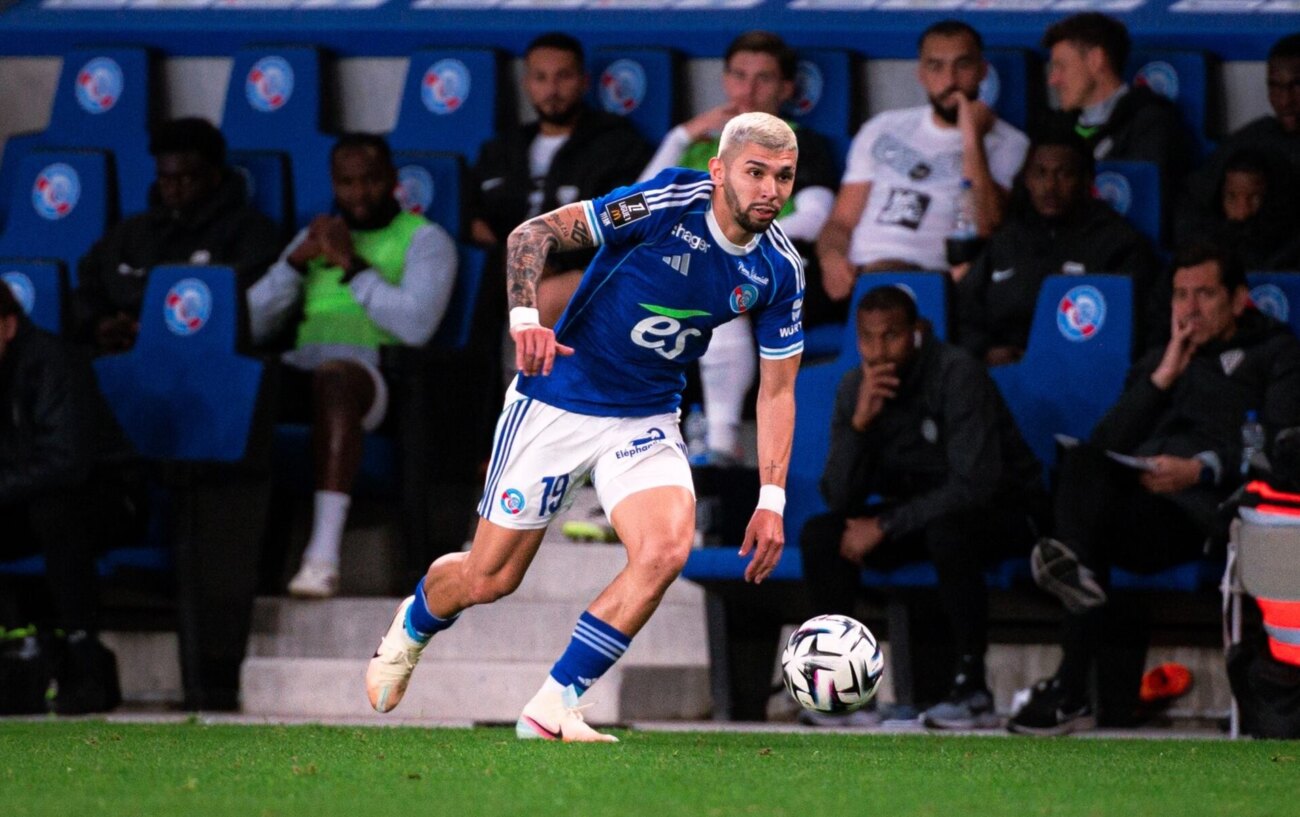 Julio Enciso tuvo acción en la igualdad del Estrasburgo en Conference League