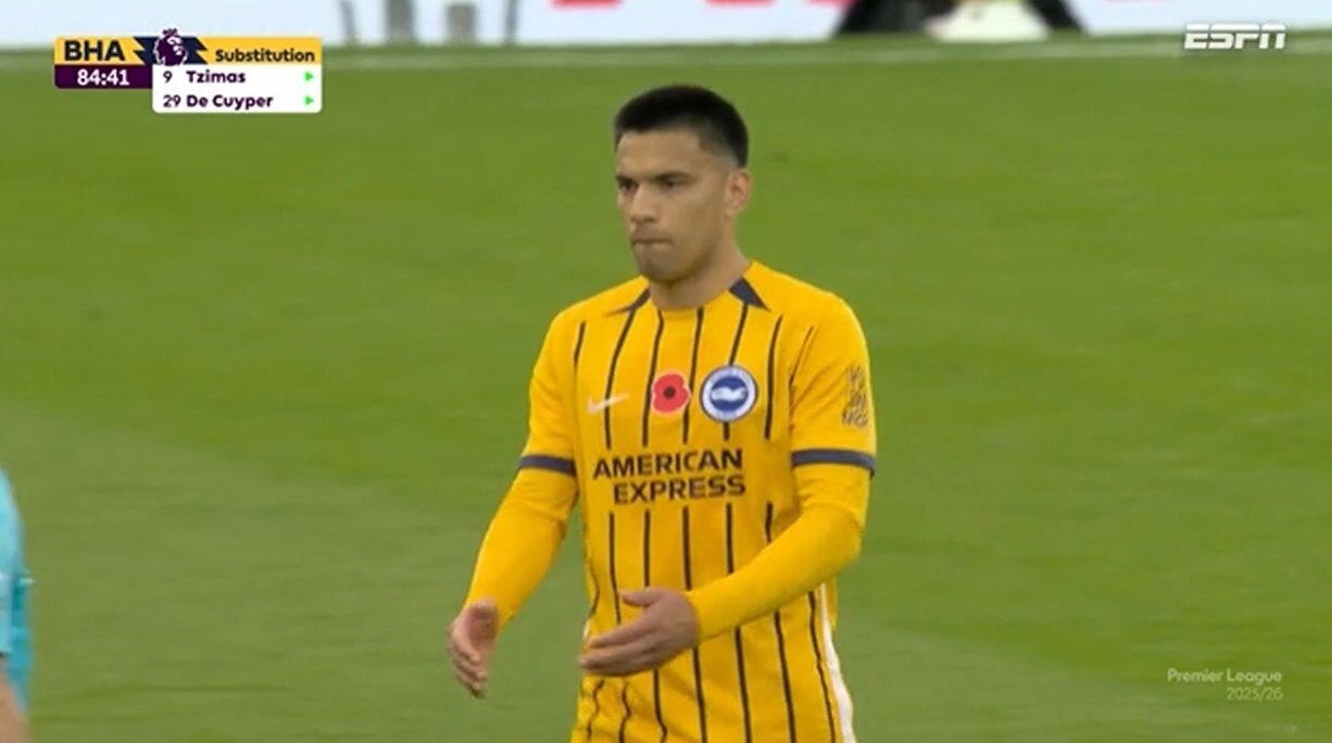 ¡Muy destacado! Diego Gómez tuvo acción en el empate del Brighton