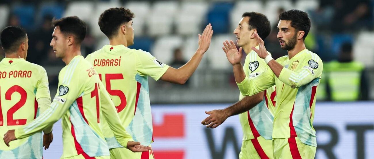 España aplasta a Georgia y sella prácticamente su billete al Mundial