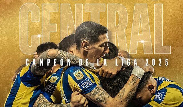 ¡Giménez y Sández son campeones con Rosario Central en Argentina!