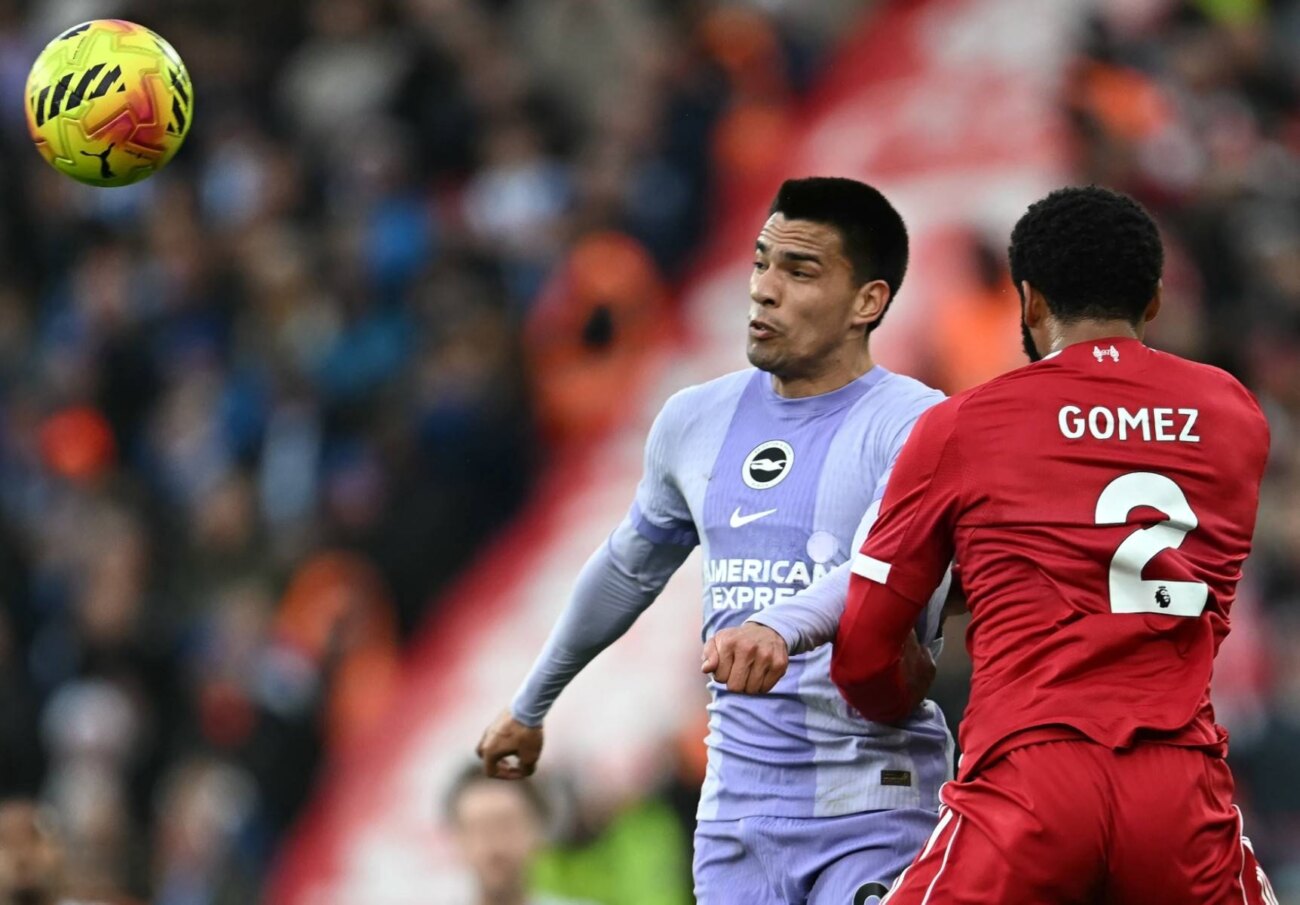 Las dos chances claras que tuvo Diego Gómez para marcar ante Liverpool