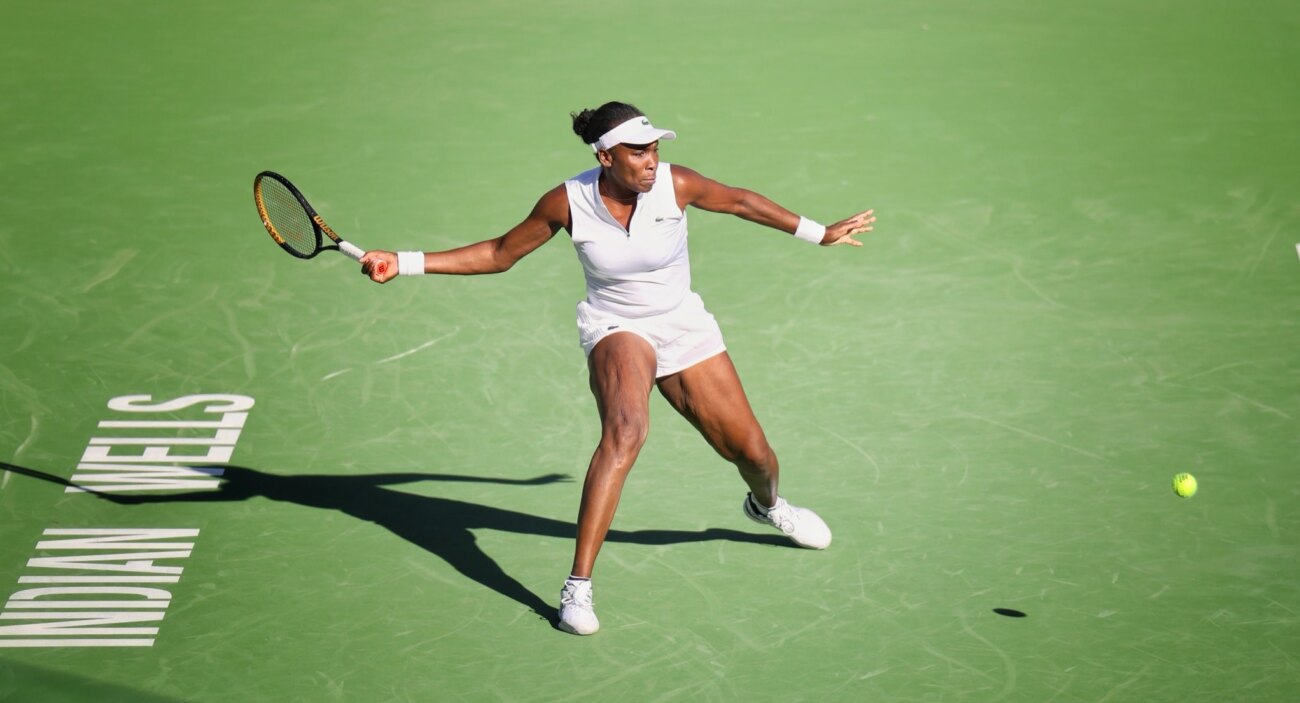 Venus Williams vive fugaz regreso a Indian Wells