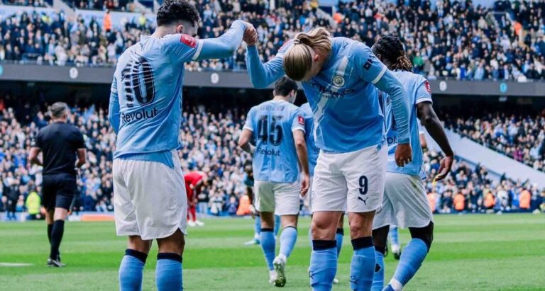 El City destroza al Liverpool en la Copa con un triplete de Haaland
