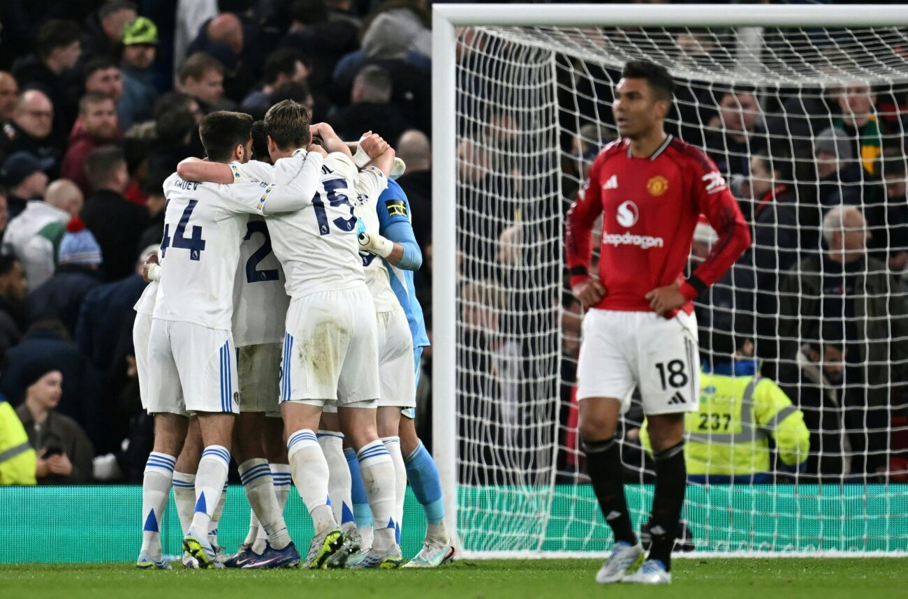 Leeds suma tres puntos de oro en Old Trafford ante Manchester United